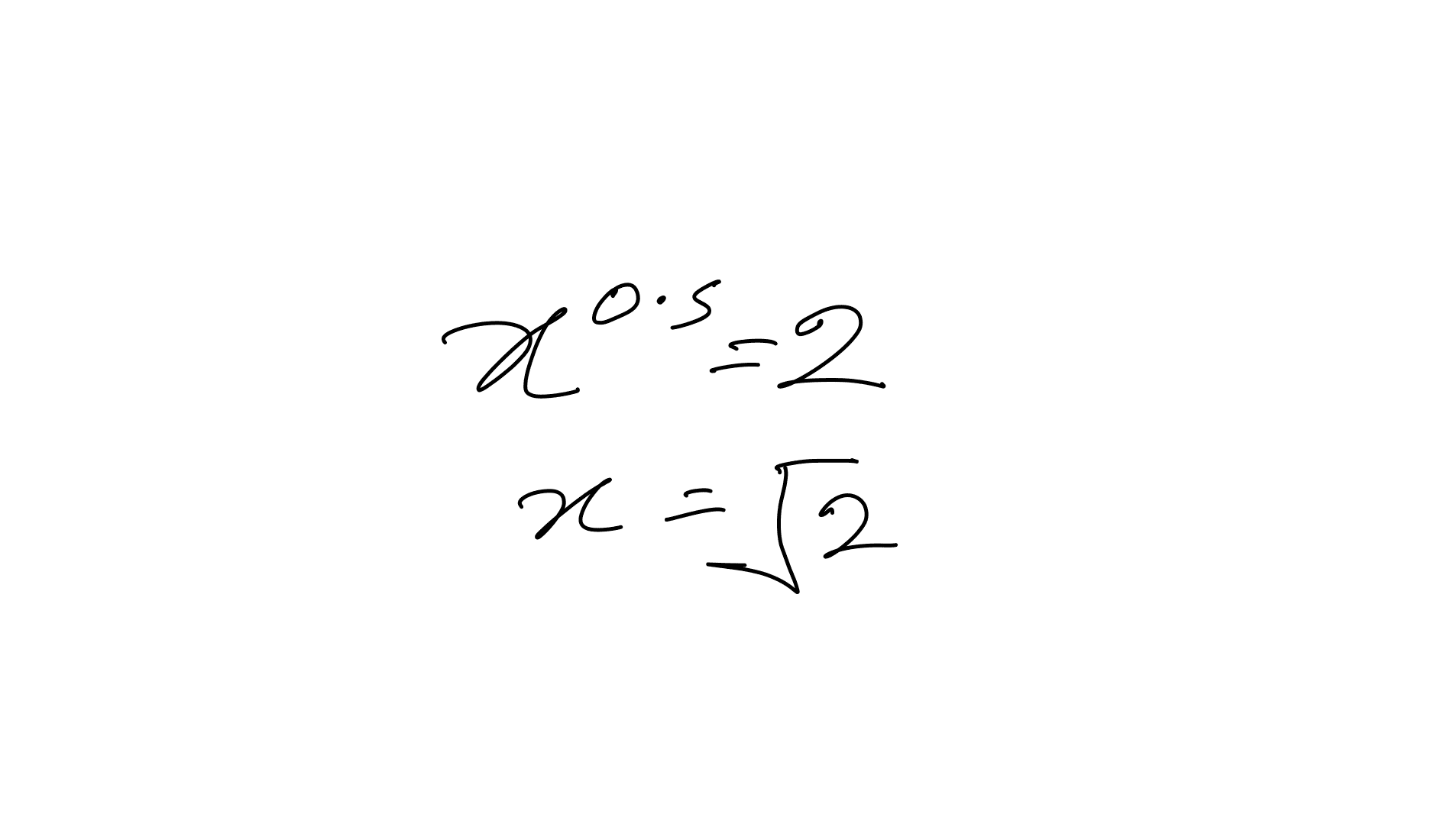 image showing a representation of the square root of 2 [→]